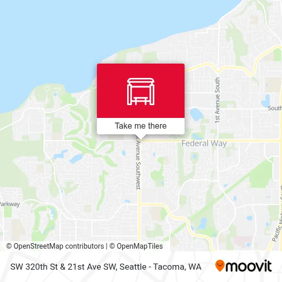 SW 320th St & 21st Ave SW map