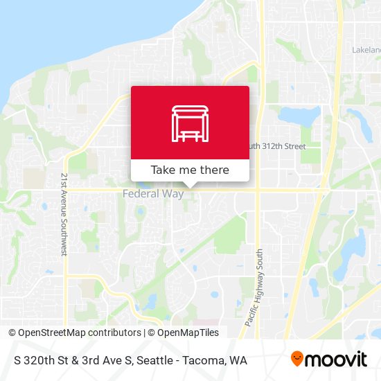 S 320th St & 3rd Ave S map