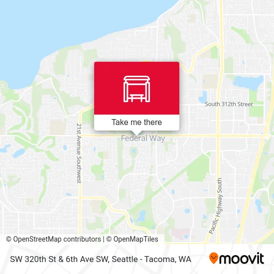 SW 320th St & 6th Ave SW map