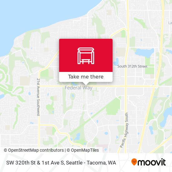 SW 320th St & 1st Ave S map