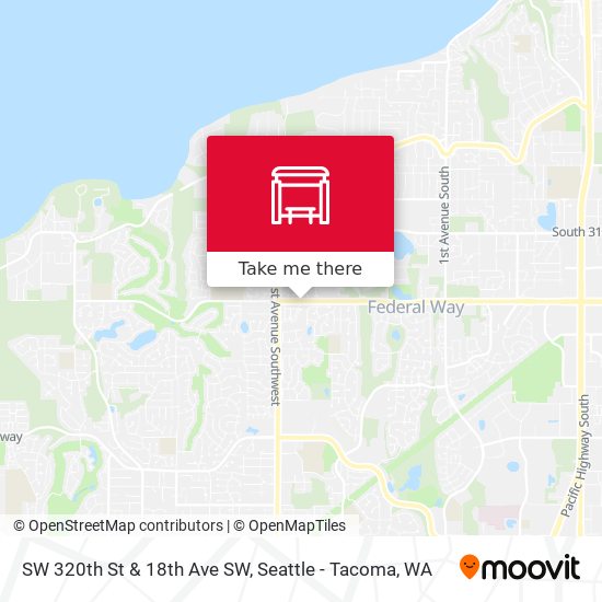 SW 320th St & 18th Ave SW map