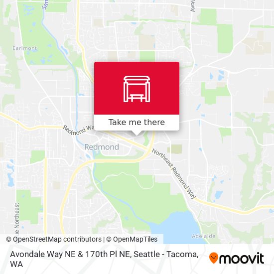 Avondale Way NE & 170th Pl NE map