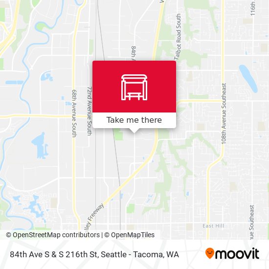 84th Ave S & S 216th St map