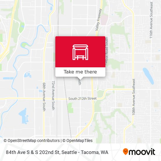 Mapa de 84th Ave S & S 202nd St
