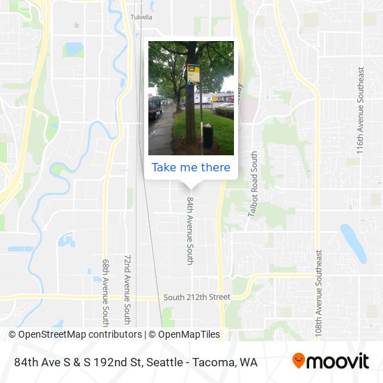 Mapa de 84th Ave S & S 192nd St