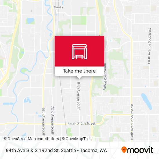 Mapa de 84th Ave S & S 192nd St