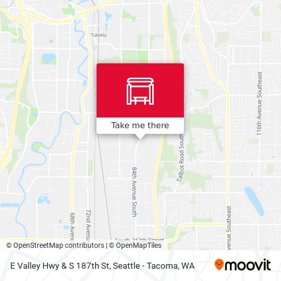 E Valley Hwy & S 187th St map