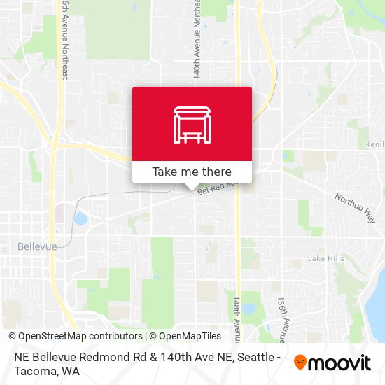 NE Bellevue Redmond Rd & 140th Ave NE map