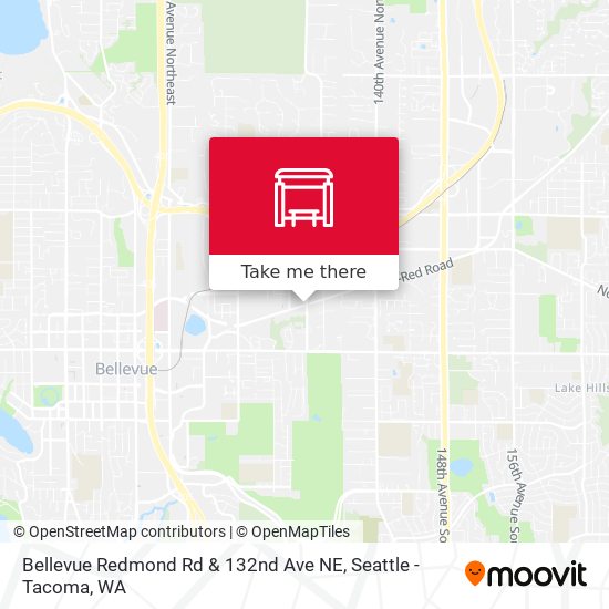 Mapa de Bellevue Redmond Rd & 132nd Ave NE
