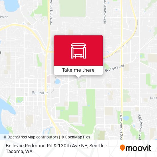 Mapa de Bellevue Redmond Rd & 130th Ave NE