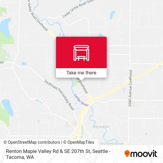 Renton Maple Valley Rd & SE 207th St map