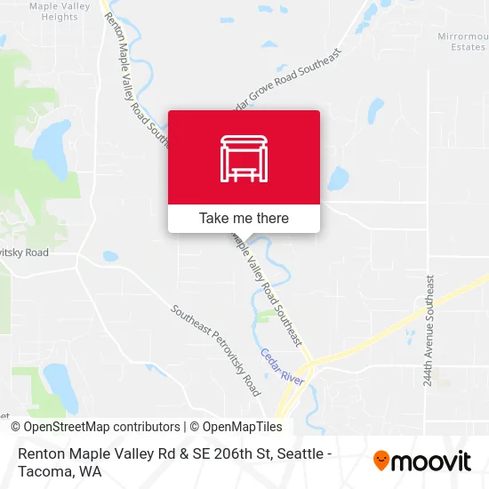 Renton Maple Valley Rd & SE 206th St map
