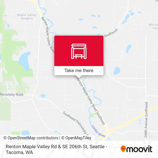 Renton Maple Valley Rd & SE 206th St map