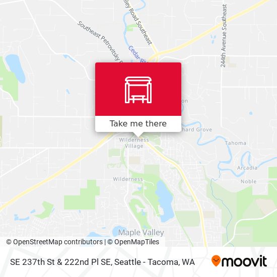 SE 237th St & 222nd Pl SE map