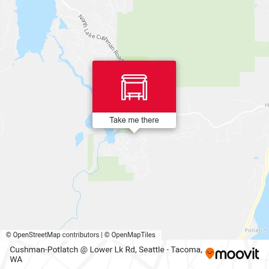 Cushman-Potlatch @ Lower Lk Rd map