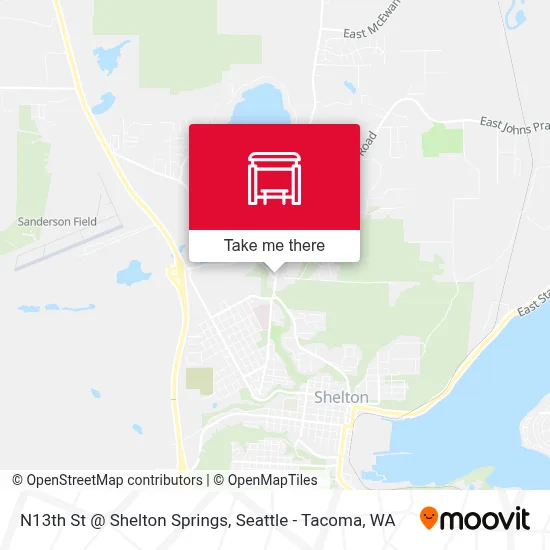 N13th St @ Shelton Springs map