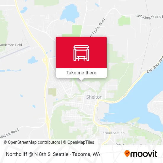 Northcliff @ N 8th S map