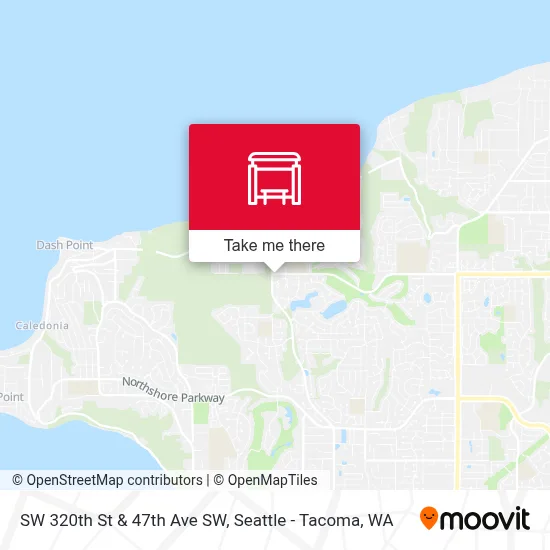 SW 320th St & 47th Ave SW map