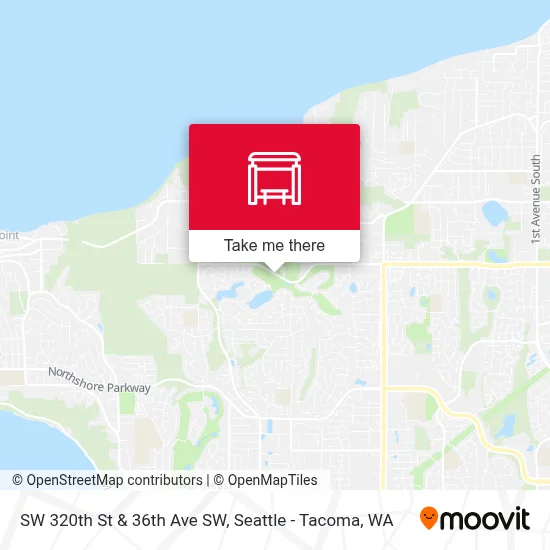 SW 320th St & 36th Ave SW map