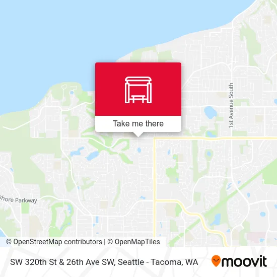 SW 320th St & 26th Ave SW map