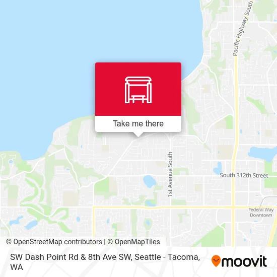 SW Dash Point Rd & 8th Ave SW map