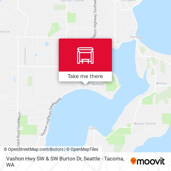 Mapa de Vashon Hwy SW & SW Burton Dr