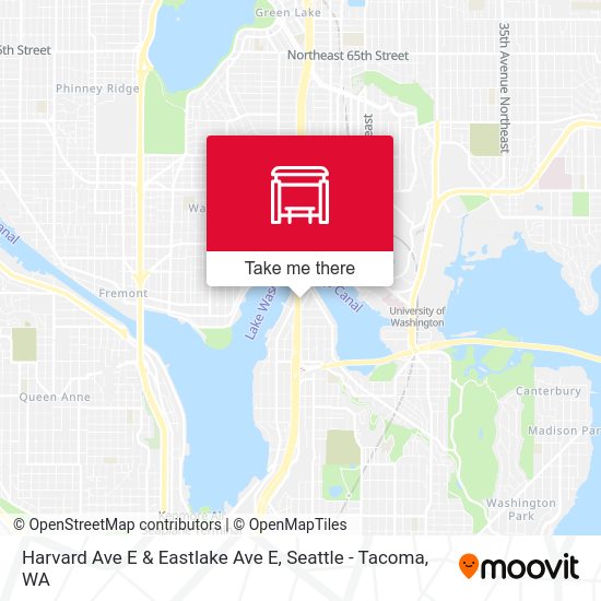 Harvard Ave E & Eastlake Ave E map