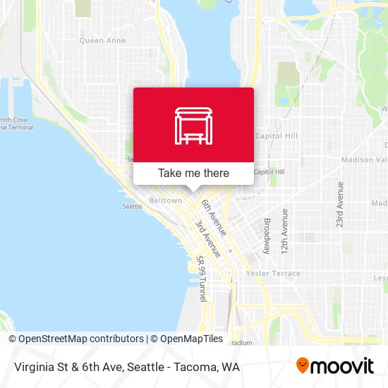 Mapa de Virginia St & 6th Ave