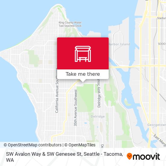 Mapa de SW Avalon Way & SW Genesee St