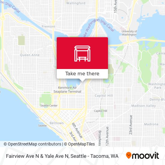 Mapa de Fairview Ave N & Yale Ave N