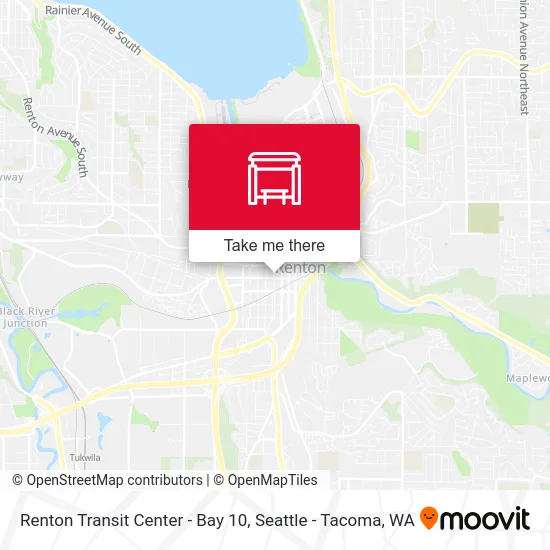 Renton Transit Center - Bay 10 map