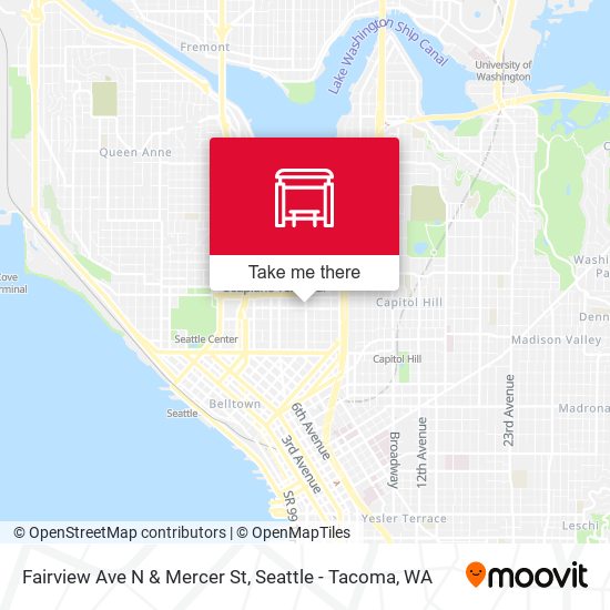 Fairview Ave N & Mercer St map