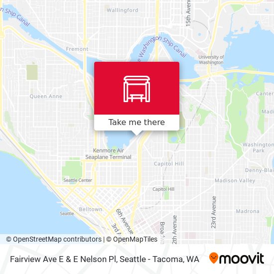 Mapa de Fairview Ave E & E Nelson Pl