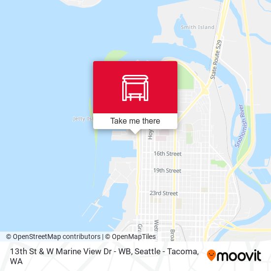 Mapa de 13th St & W Marine View Dr - WB