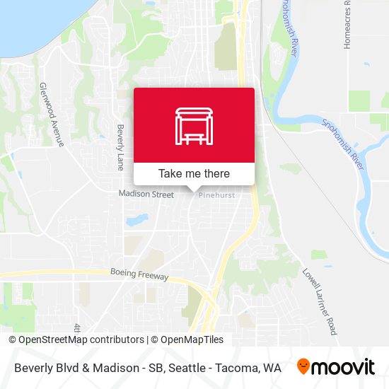 Mapa de Beverly Blvd & Madison - SB