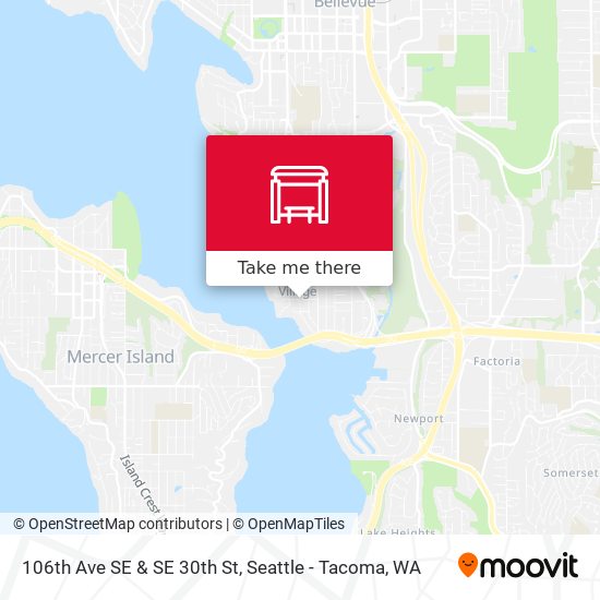 106th Ave SE & SE 30th St map