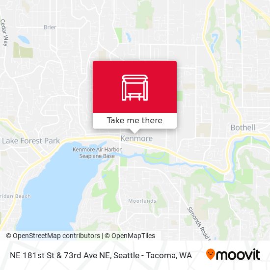 NE 181st St & 73rd Ave NE map