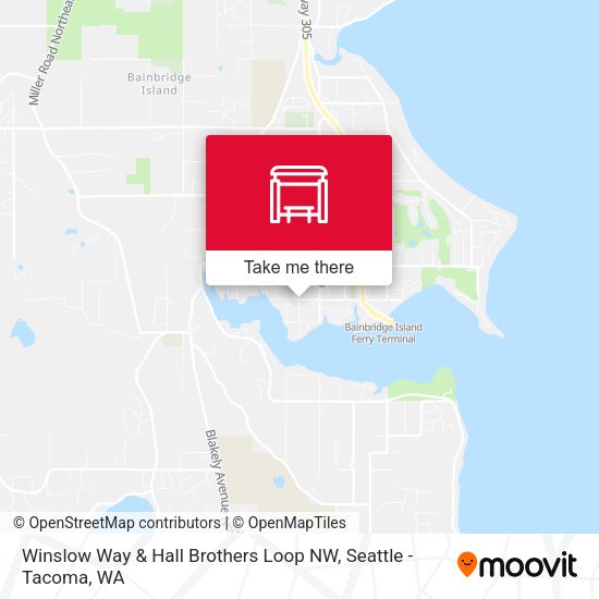 Mapa de Winslow Way & Hall Brothers Loop NW