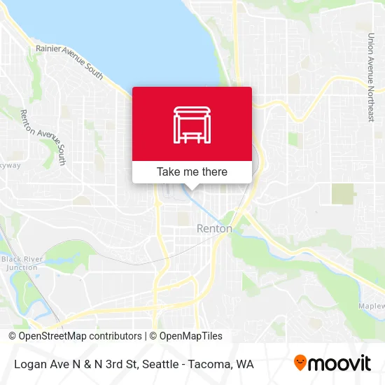 Mapa de Logan Ave N & N 3rd St