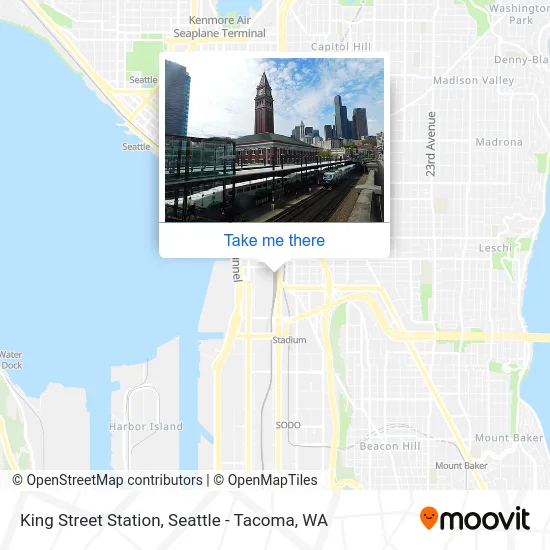 King Street Station map