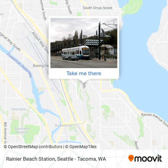 Rainier Beach Station map