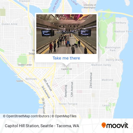Mapa de Capitol Hill Station