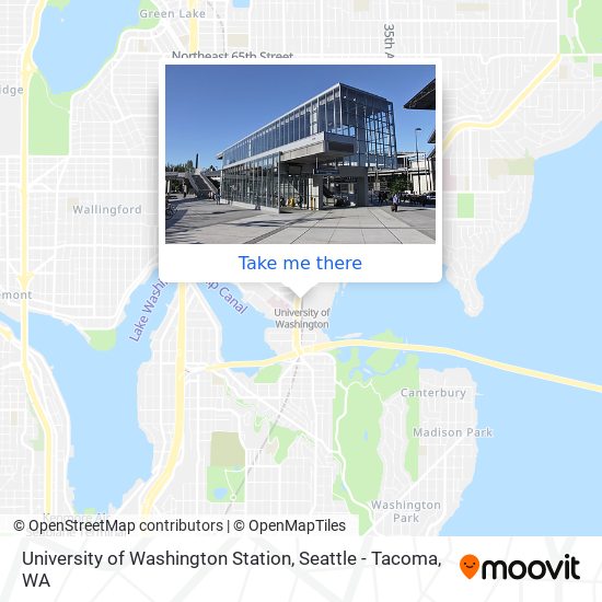 Mapa de University of Washington Station