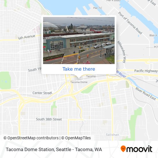 Mapa de Tacoma Dome Station