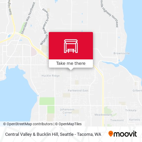 Mapa de Central Valley & Bucklin Hill