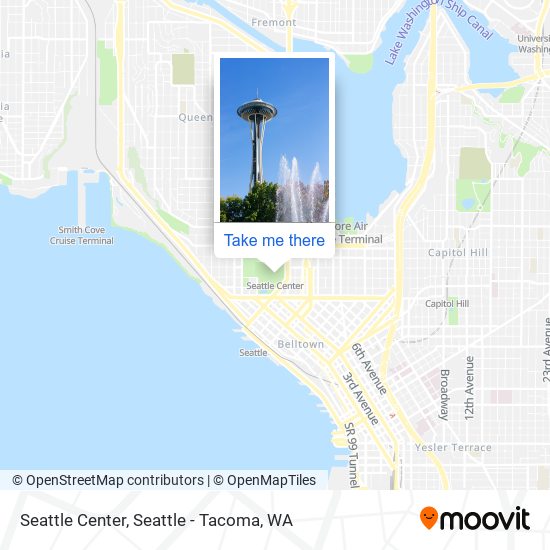 Mapa de Seattle Center