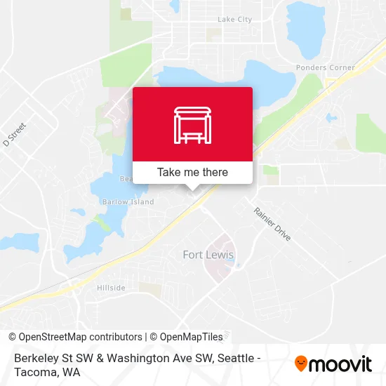 Berkeley St SW & Washington Ave SW map