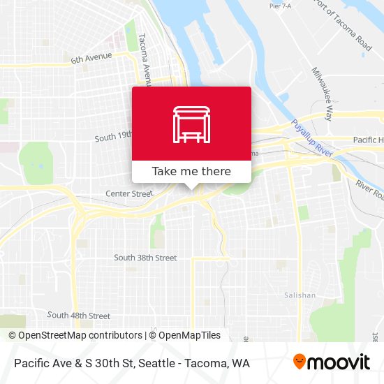 Mapa de Pacific Ave & S 30th St