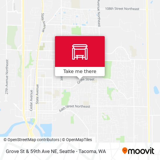Grove St & 59th Ave NE map