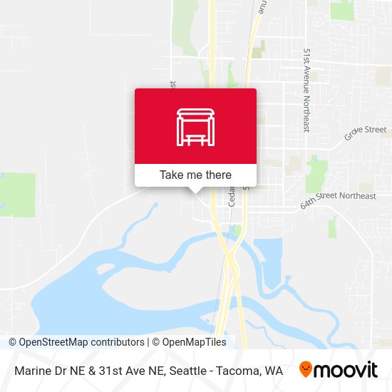 Marine Dr NE & 31st Ave NE map